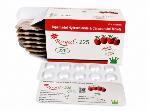 Tapentadol and Carisoprodol 225mg Pain Relief
