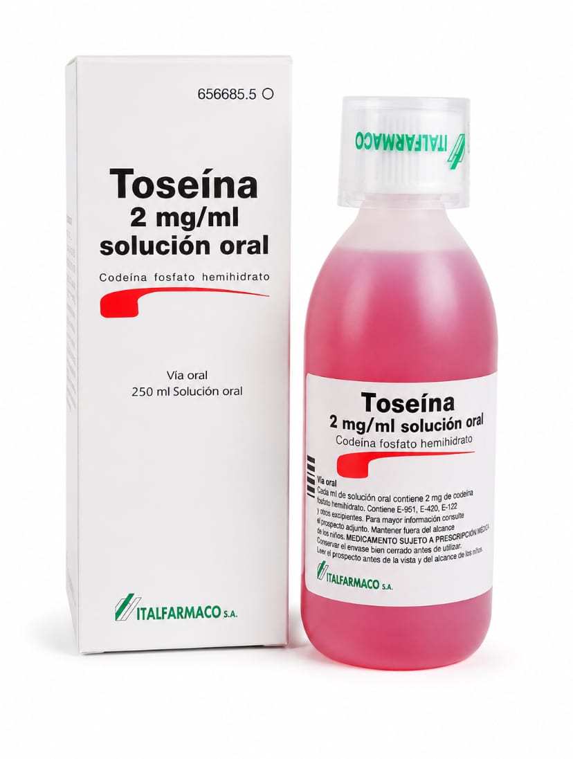 Toseina Codeine Phosphate Hemihydrate 2mg